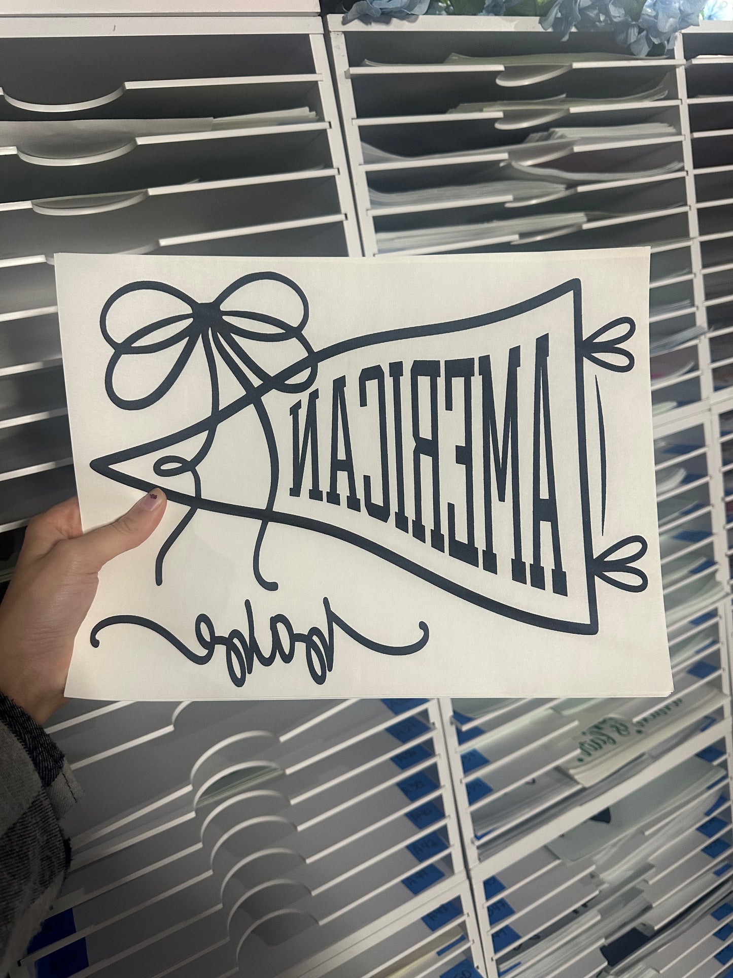 SINGLE COLOR SCREEN PRINTS - AMERICAN BABE- M47