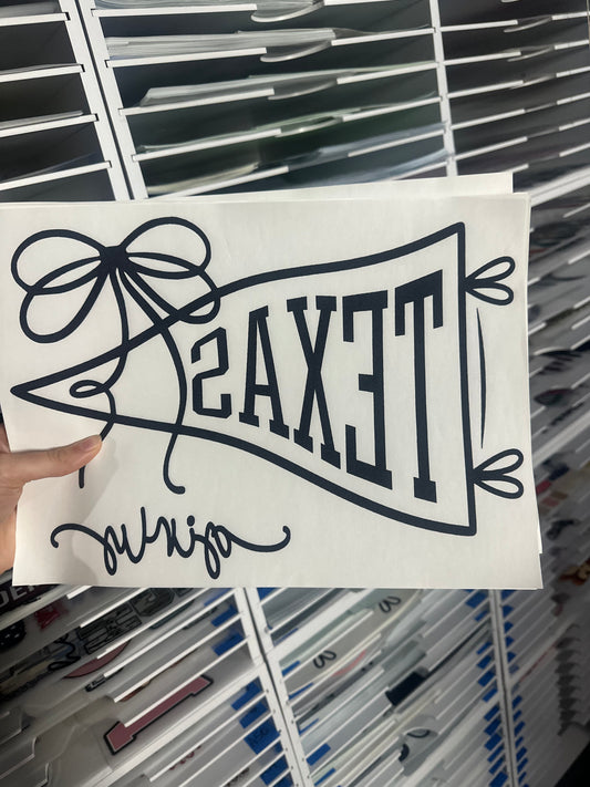 SINGLE COLOR SCREEN PRINT = TEXAS GIRLY - S4