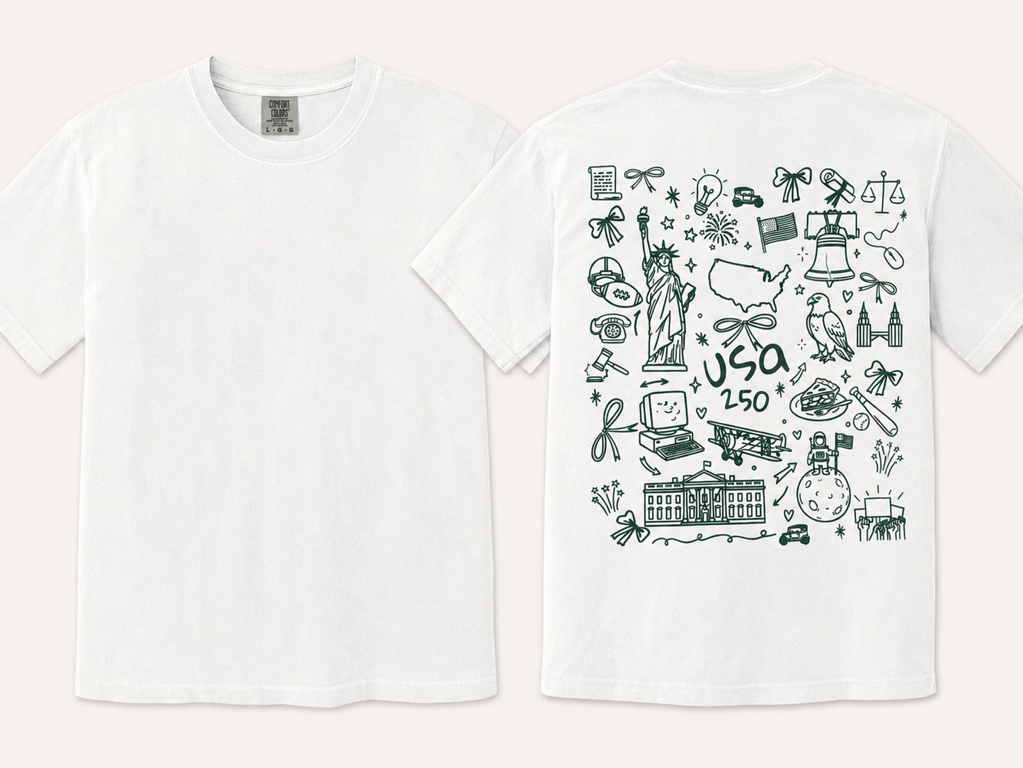 SINGLE COLOR SCREEN PRINT - USA