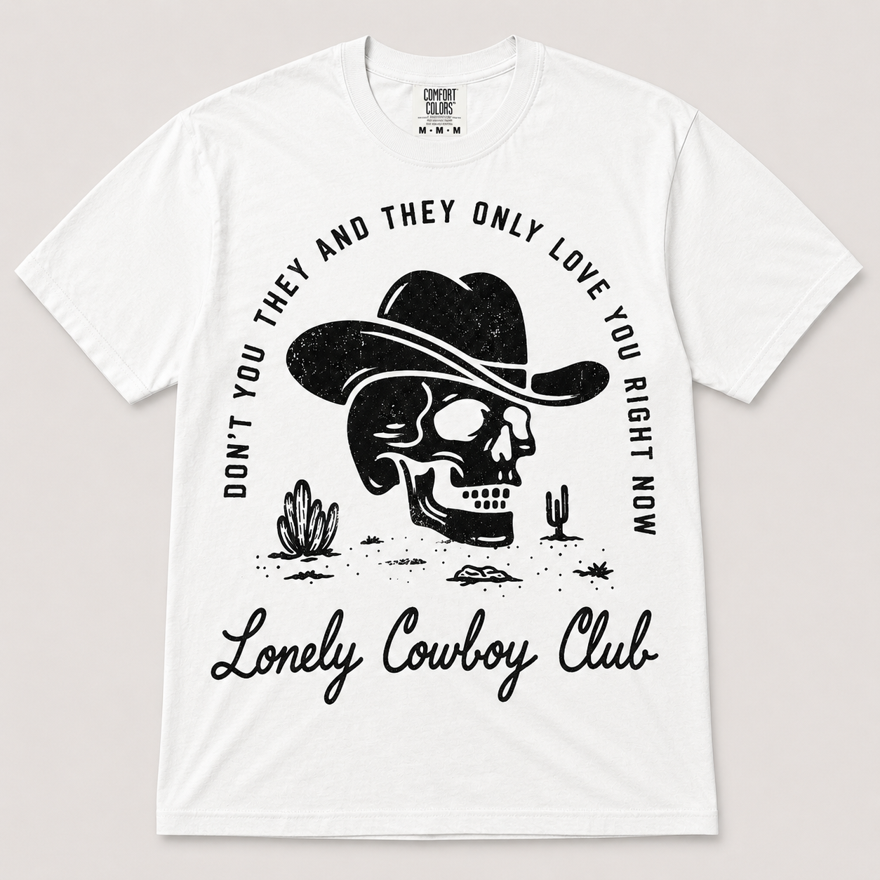 SINGLE COLOR SCREEN PRINT - COWBOY