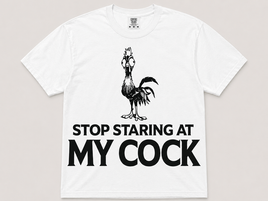 SINGLE COLOR SCREEN PRINT - STOP STARING