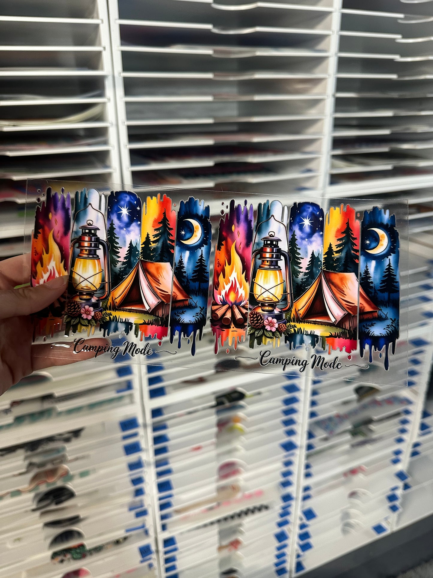 Uv DTF CUP WRAP - CAMPING