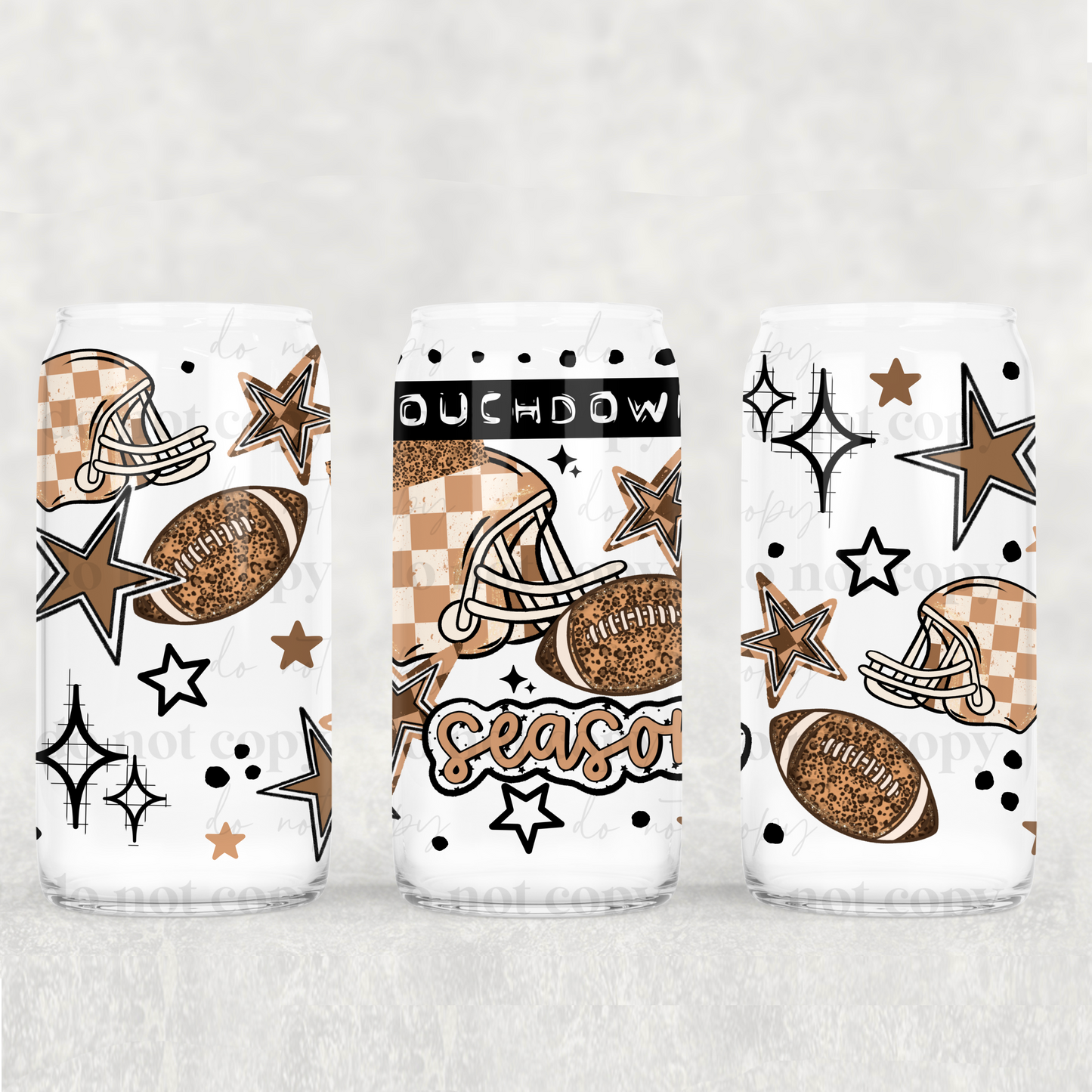 16oz CUP WRAP - FOOTBALL SEASON