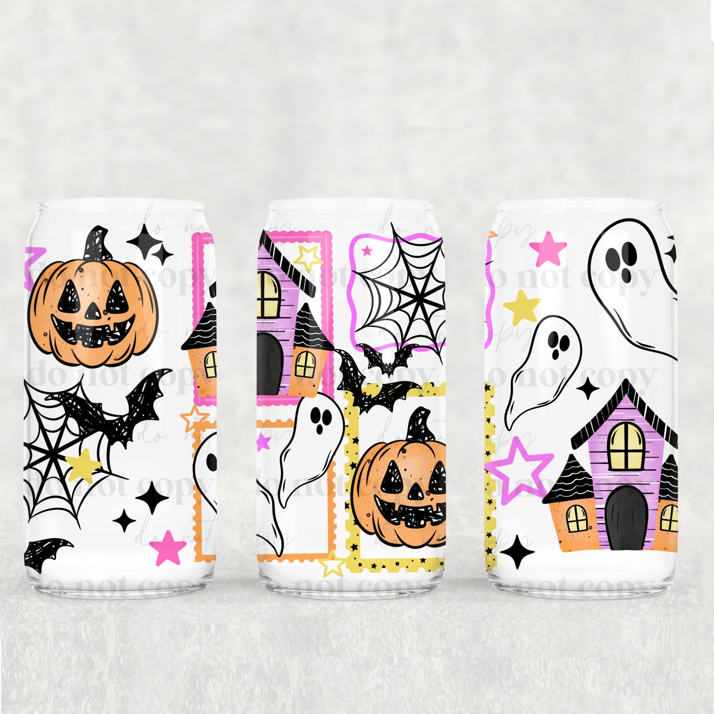 16oz Cup Wrap - HAUNTED HOUSE