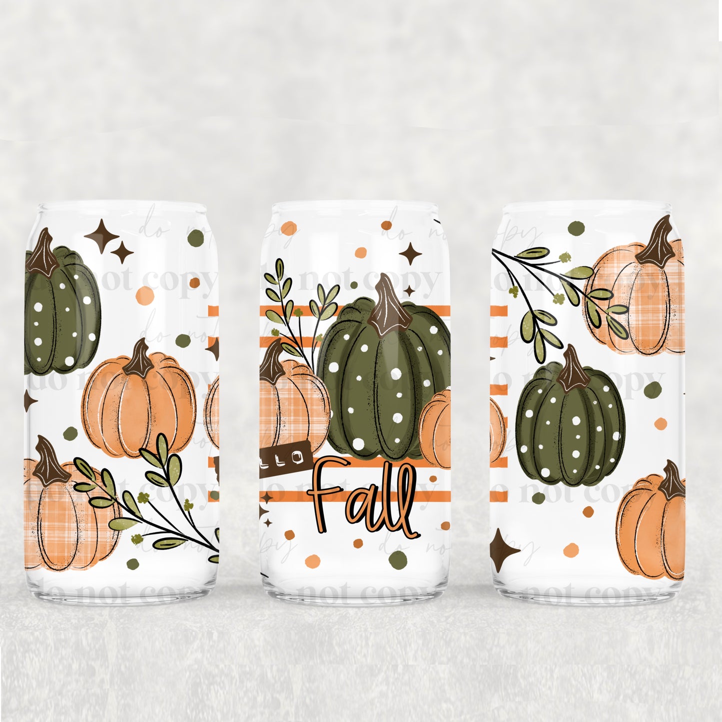 16oz CUP WRAP - HELLO FALL