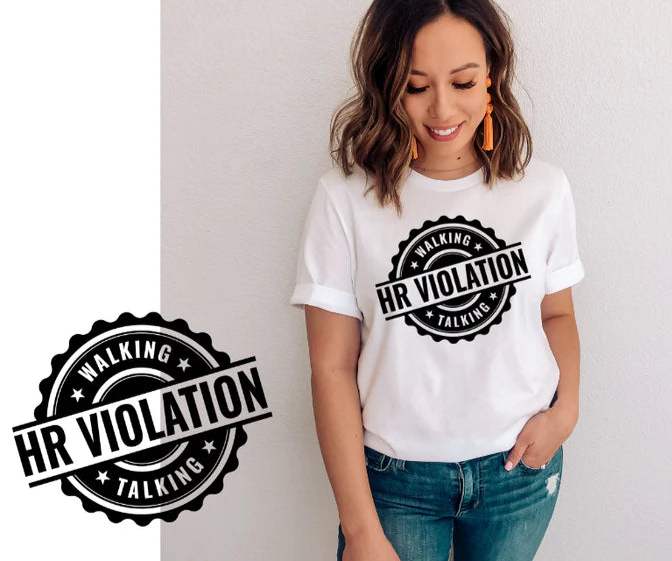 SINGLE COLOR SCREEN PRINT - WALKING HR VIOLATION M53