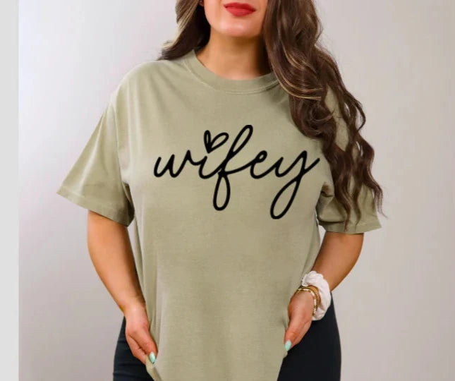 SINGLE COLOR SCREEN PRINT - WIFEY M37