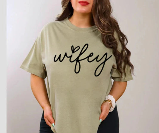 SINGLE COLOR SCREEN PRINT - WIFEY M37
