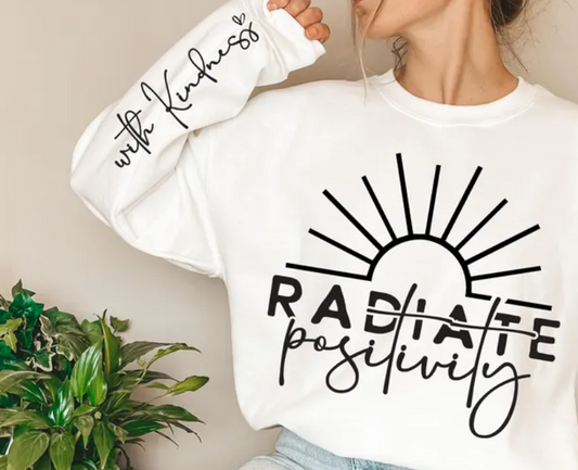 SINGLE COLOR SCREEN PRINT TRANSFR - RADIATE POSTIVITY M13