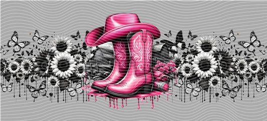 PINK BOOTS 16OZ UV CUP WRAP